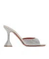 Amina Muaddi Caroline 105mm Crystal-embellished Sandals In White