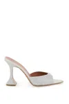 Amina Muaddi Caroline Embellished Satin Mules