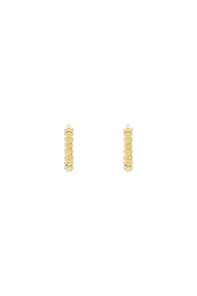 AMINA MUADDI CHARLOTTE EARRINGS WITH CRYSTALS