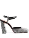 Amina Muaddi 95mm Charlotte Crystal-embellished Sandals In Silver
