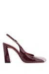 Amina Muaddi Women's Charlotte Slingback Dã©col Pumps In Red