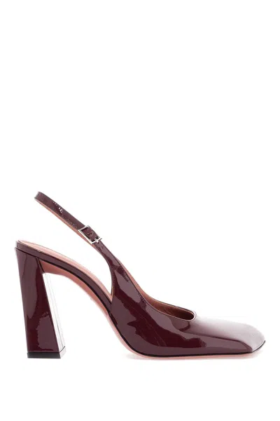 Amina Muaddi Women's Charlotte Slingback Dã©col Pumps In Red