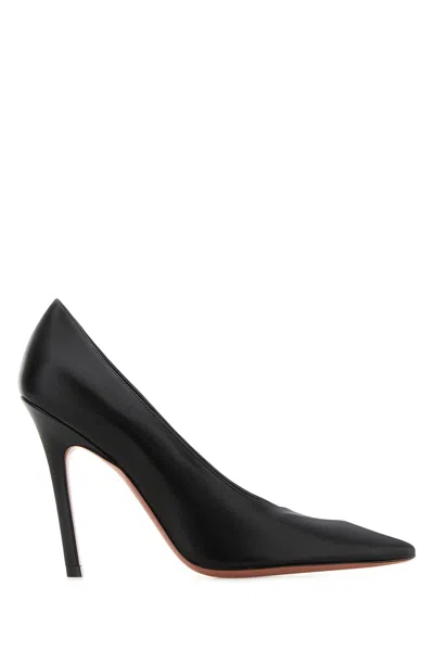 Amina Muaddi Christine Pump 100 Nappa Black 100 Christinepump100 Blk