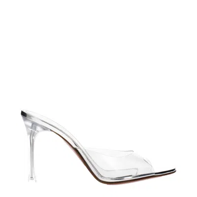 AMINA MUADDI CLEAR PVC STILETTO HEELS WOMEN'S SANDALS