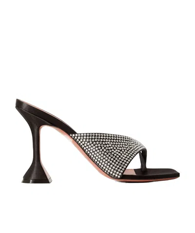 AMINA MUADDI CRYSTAL EMBELLISHED HIGH-HEELED SANDALS