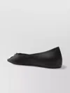 Amina Muaddi Crystal Embellished Leather Ballet Flats