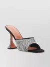 Amina Muaddi Embellished Leather Lupita Heeled Mules 95