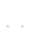 Amina Muaddi Yellow Embellished Cameron Earrings In Yellow