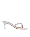 AMINA MUADDI DEBORA 60 CROSS-STRAP HIGH-HEELED SANDALS