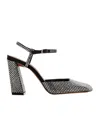 Amina Muaddi 95mm Charlotte Crystal-embellished Sandals In Black