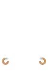 Amina Muaddi Embellished Metal Mini Cameron Earrings In Orange