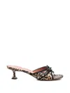 Amina Muaddi Leopard Print Eleonora Heels