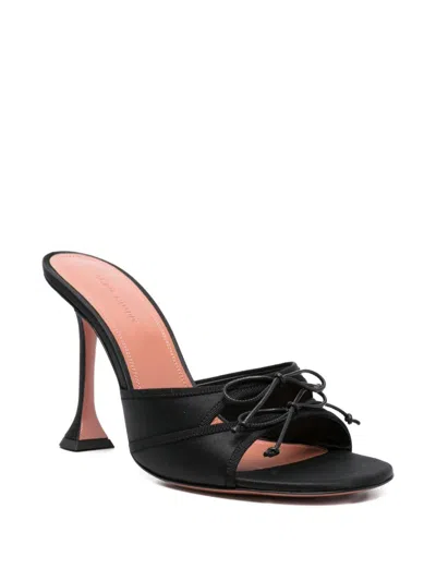 Amina Muaddi Eleonora Mule In Black