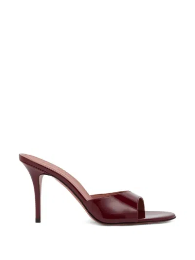 Amina Muaddi Elodie Sandals In Red