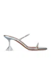 Amina Muaddi Transparent Gilda Glass 70 High-heeled Sandals