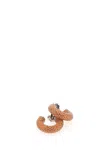 Amina Muaddi Embellished Metal Mini Cameron Earrings In Sun