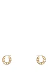 Amina Muaddi Jah Hoop Small Earrings In Golhoncrygol