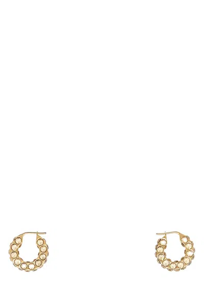 AMINA MUADDI EMBELLISHED METAL SMALL JAHEEL EARRINGS