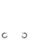 Amina Muaddi Embellished Metal Small Karma Earrings