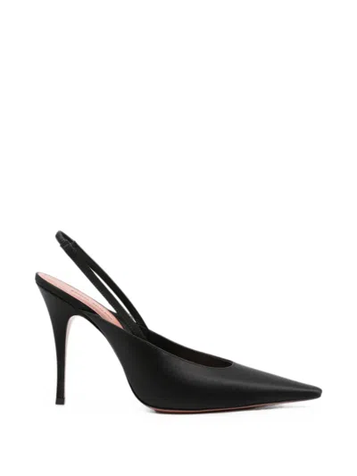 Amina Muaddi Felicia Slingback Pumps In Black
