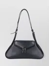 Amina Muaddi Small Gemini Shoulder Bag In Black