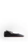 Amina Muaddi Ballet Flats  Woman Color Black In Black
