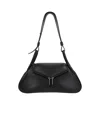 Amina Muaddi Small Gemini Shoulder Bag In Black