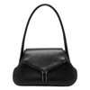 AMINA MUADDI GEMINI BLACK LEATHER SHOULDER BAG