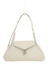Amina Muaddi Women's Gemini Leather Bag In Beige