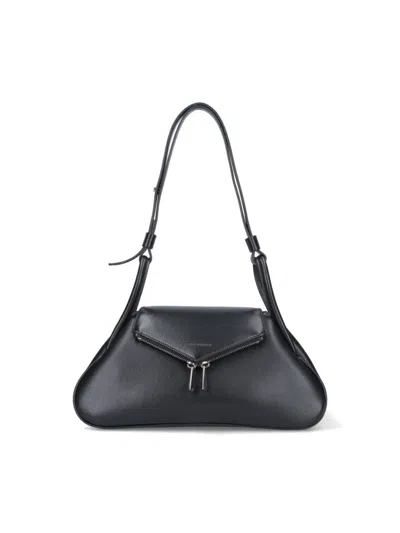 Amina Muaddi Gemini" Shoulder Bag - Black