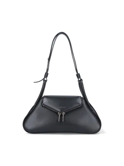 Amina Muaddi "gemini" Shoulder Bag – Black