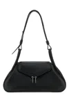 Amina Muaddi Small Gemini Shoulder Bag In Blacksilver