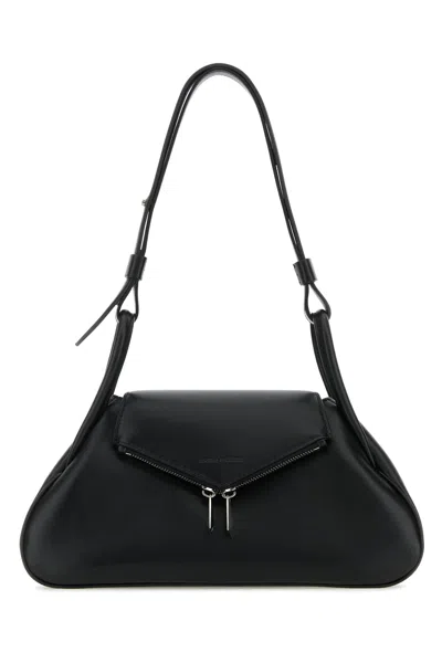 AMINA MUADDI GEMINI SMALL NAPPA BLACK SILVER HA