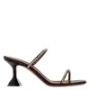 Amina Muaddi Gilda Crystal Embellished Sandals In Black
