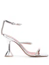 Amina Muaddi Gilda Crystal-embellished Sandals In Silver
