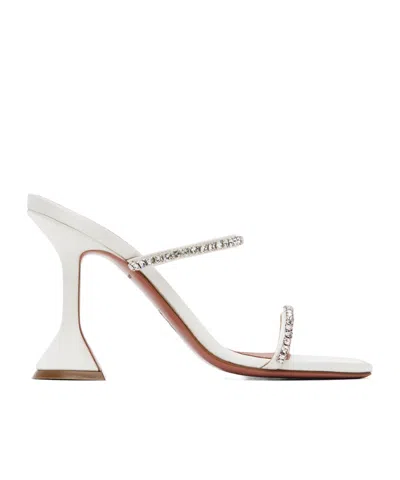 AMINA MUADDI GILDA SLIPPER CRYSTAL HIGH-HEELED SANDALS