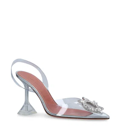 Amina Muaddi Glass Begum Slingback Pumps 95