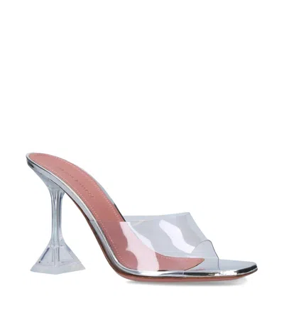 Amina Muaddi Glass Lupita Mules 95