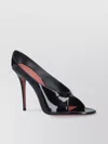 Amina Muaddi Anok Slipper 105 Patent Black 105 Mm Sm