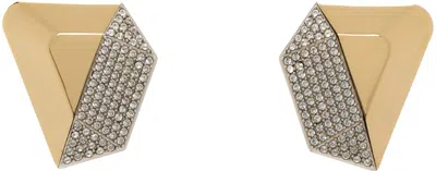 Amina Muaddi Gold & Silver Giselle Earrings