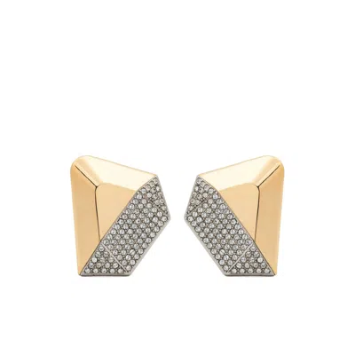 Amina Muaddi Gold Earrings Women