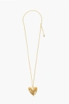 Amina Muaddi Golden-effect Necklace With Heart-shaped Pendant