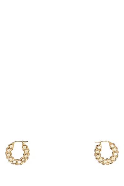 AMINA MUADDI GOLDEN EMBELLISHED JAHEEL EARRINGS