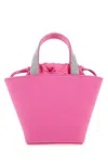 Amina Muaddi Women Fuchsia Satin Rih Handbag