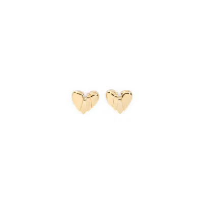 Amina Muaddi Heartbreaker Earrings In Gold