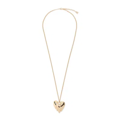Amina Muaddi Heartbreaker Necklace In Gold