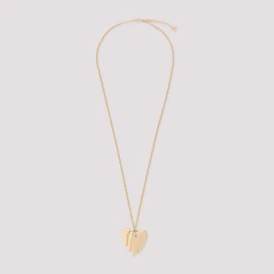 Amina Muaddi Heartbreaker Necklace In Gold