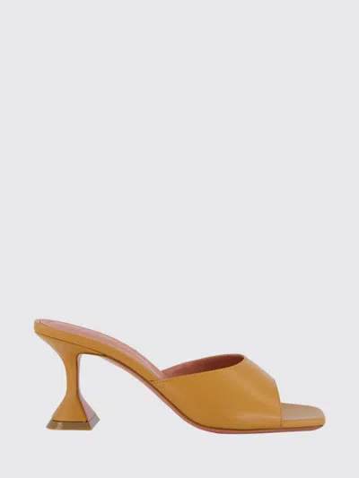 Amina Muaddi Heeled Sandal  Woman Color Milk In Brown