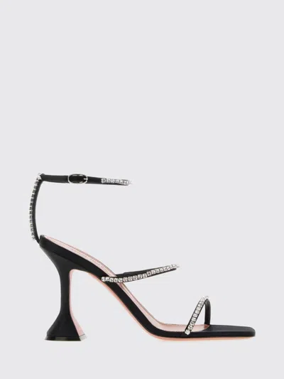 Amina Muaddi Heeled Sandal Woman Color Black