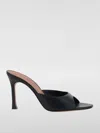 Amina Muaddi Alexa Slipper 90 Open-toed Heels Sandals In Black